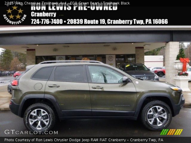 2015 Jeep Cherokee Trailhawk 4x4 in ECO Green Pearl