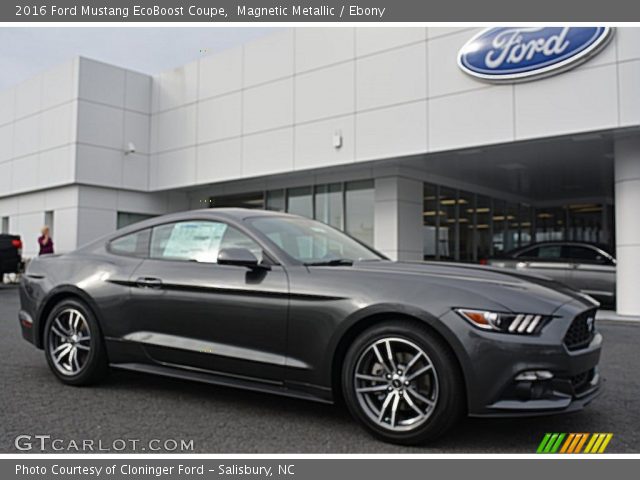 2016 Ford Mustang EcoBoost Coupe in Magnetic Metallic