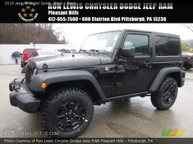 2016 Jeep Wrangler Sport in Black