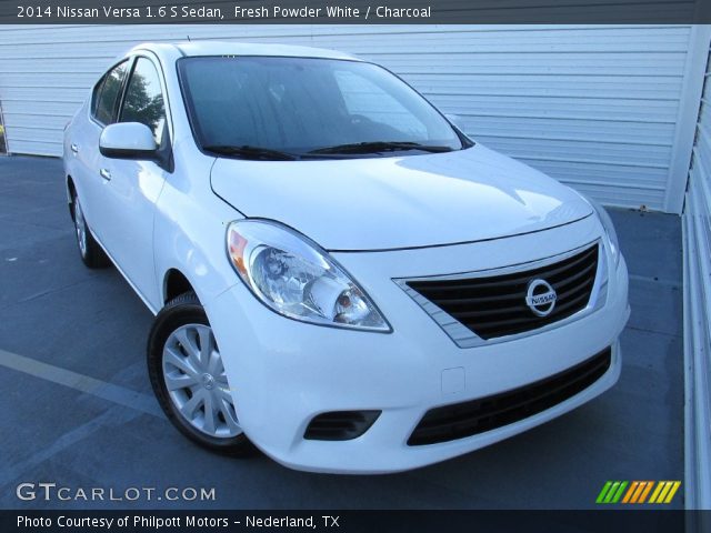 2014 Nissan Versa 1.6 S Sedan in Fresh Powder White