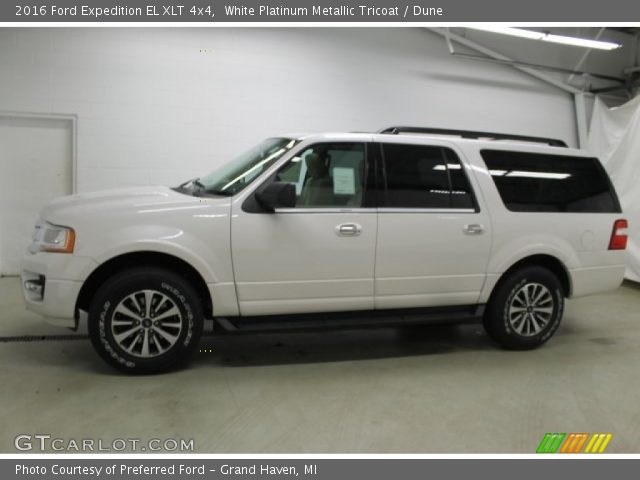 2016 Ford Expedition EL XLT 4x4 in White Platinum Metallic Tricoat