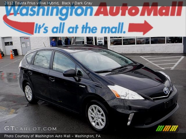 2012 Toyota Prius v Five Hybrid in Black
