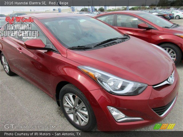 2016 Hyundai Elantra SE in Red
