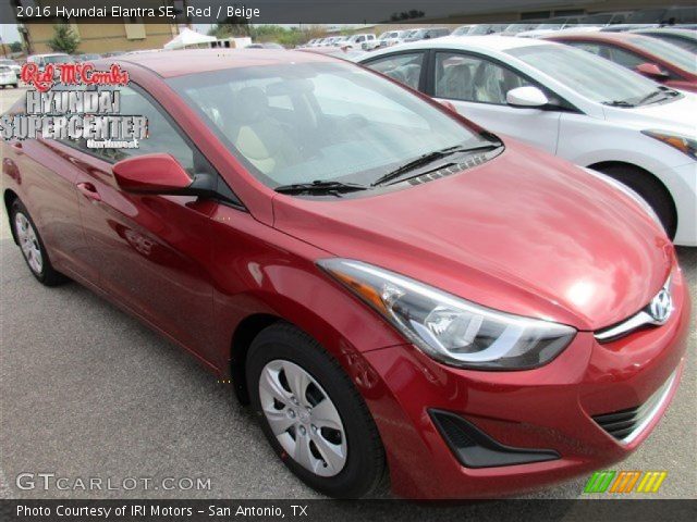 2016 Hyundai Elantra SE in Red