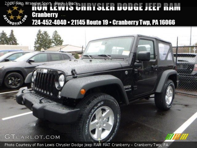 2016 Jeep Wrangler Sport in Black