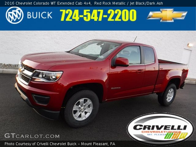 2016 Chevrolet Colorado WT Extended Cab 4x4 in Red Rock Metallic