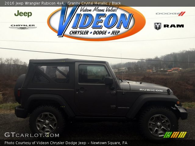 2016 Jeep Wrangler Rubicon 4x4 in Granite Crystal Metallic