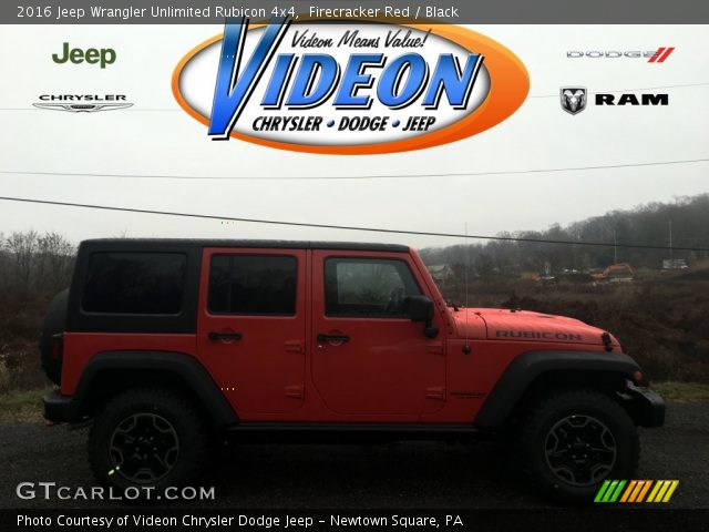 2016 Jeep Wrangler Unlimited Rubicon 4x4 in Firecracker Red