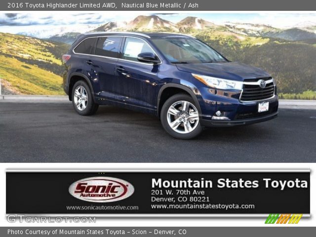 2016 Toyota Highlander Limited AWD in Nautical Blue Metallic