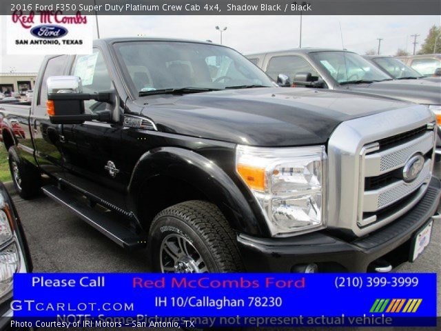 2016 Ford F350 Super Duty Platinum Crew Cab 4x4 in Shadow Black
