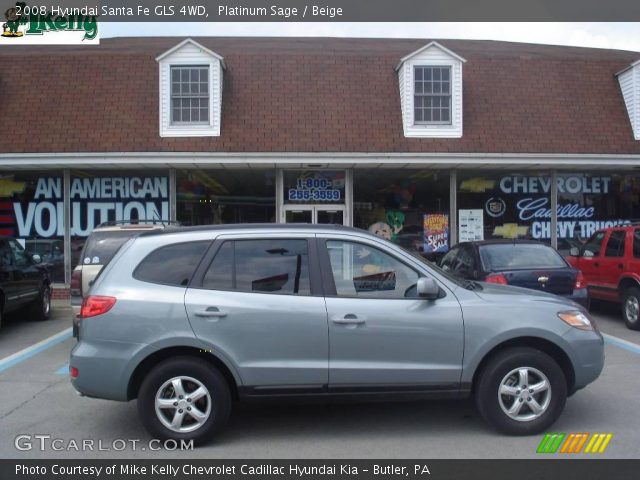 2008 Hyundai Santa Fe GLS 4WD in Platinum Sage