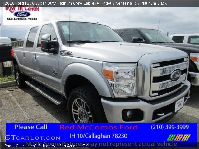 2016 Ford F250 Super Duty Platinum Crew Cab 4x4 in Ingot Silver Metallic