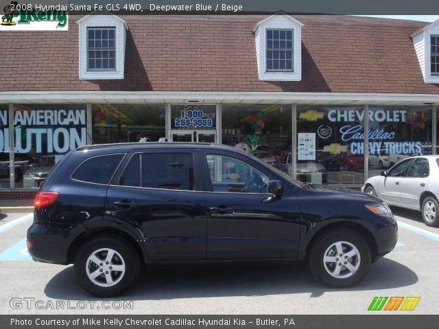 2008 Hyundai Santa Fe GLS 4WD in Deepwater Blue