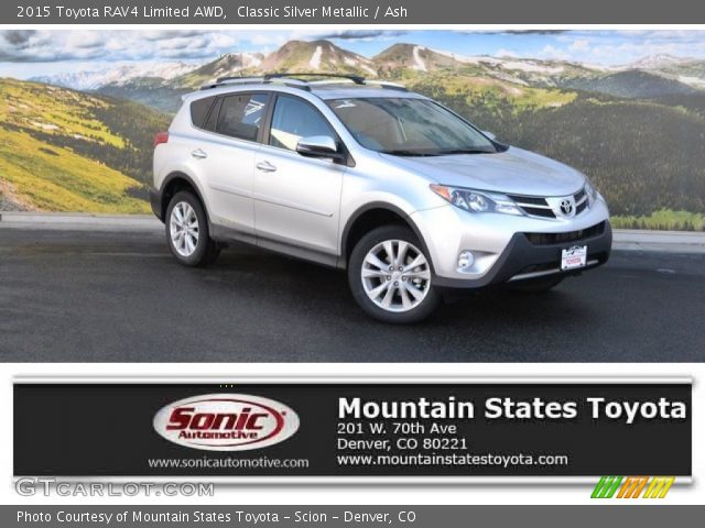 2015 Toyota RAV4 Limited AWD in Classic Silver Metallic