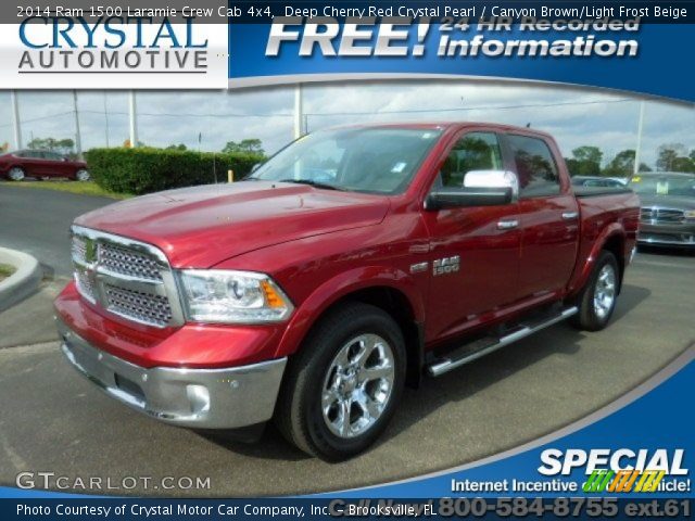 2014 Ram 1500 Laramie Crew Cab 4x4 in Deep Cherry Red Crystal Pearl