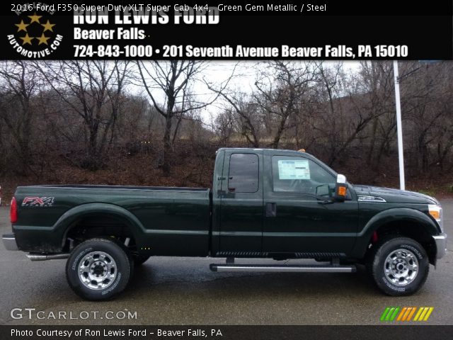 2016 Ford F350 Super Duty XLT Super Cab 4x4 in Green Gem Metallic