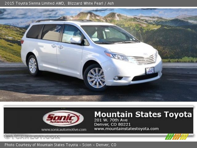 2015 Toyota Sienna Limited AWD in Blizzard White Pearl
