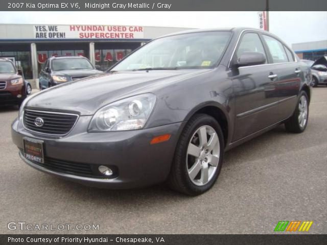 2007 Kia Optima EX V6 in Midnight Gray Metallic