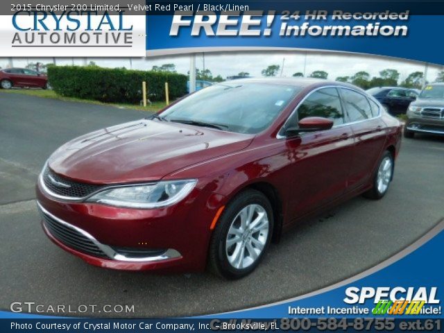 2015 Chrysler 200 Limited in Velvet Red Pearl