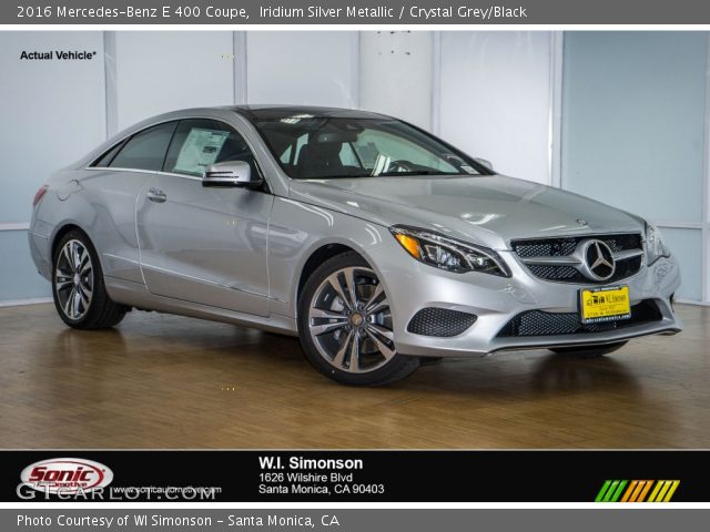2016 Mercedes-Benz E 400 Coupe in Iridium Silver Metallic
