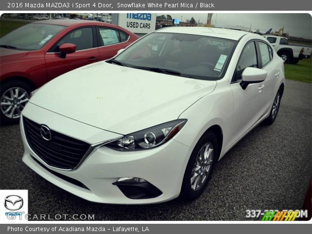 2016 Mazda MAZDA3 i Sport 4 Door in Snowflake White Pearl Mica