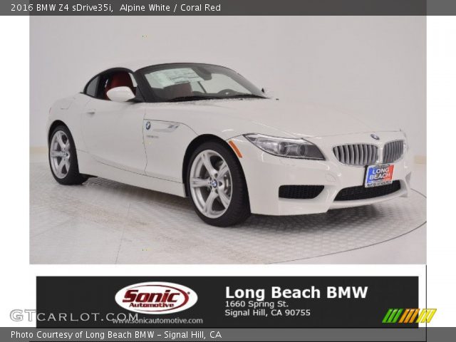 2016 BMW Z4 sDrive35i in Alpine White