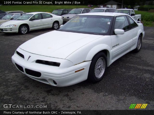 Bright White 1996 Pontiac Grand Prix Se Coupe Blue
