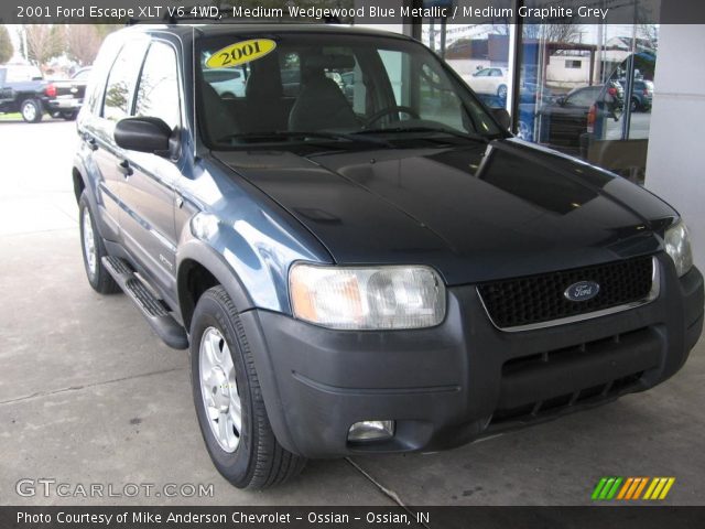 2001 Ford Escape XLT V6 4WD in Medium Wedgewood Blue Metallic