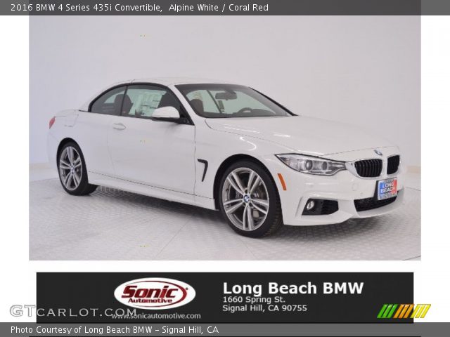 2016 BMW 4 Series 435i Convertible in Alpine White