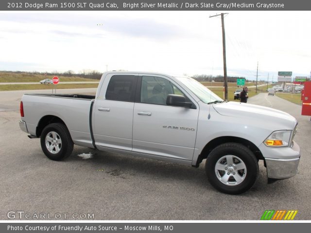 2012 Dodge Ram 1500 SLT Quad Cab in Bright Silver Metallic