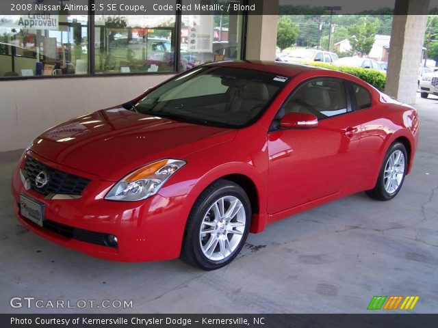 2008 Nissan Altima 3.5 SE Coupe in Code Red Metallic
