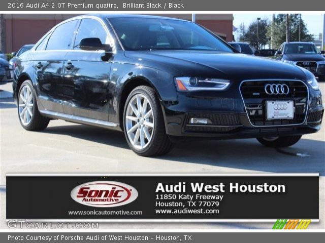 2016 Audi A4 2.0T Premium quattro in Brilliant Black