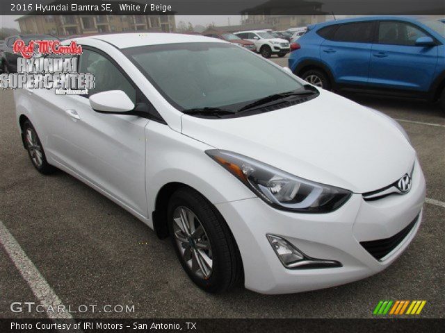 2016 Hyundai Elantra SE in White