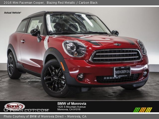 2016 Mini Paceman Cooper in Blazing Red Metallic