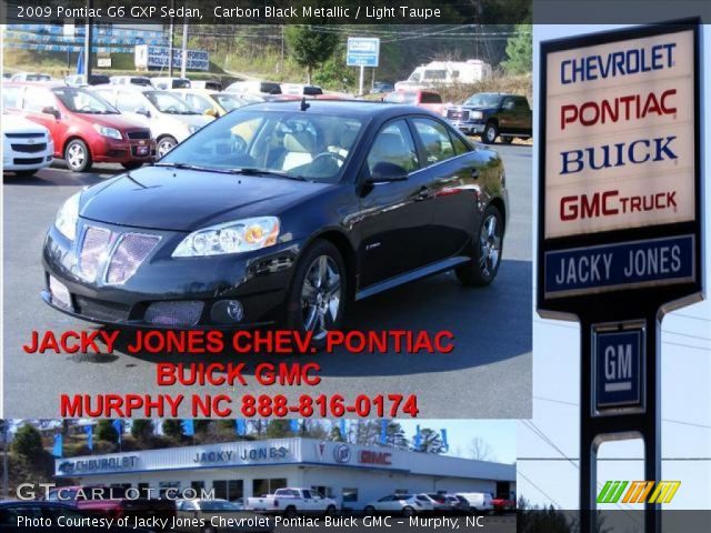 2009 Pontiac G6 GXP Sedan in Carbon Black Metallic