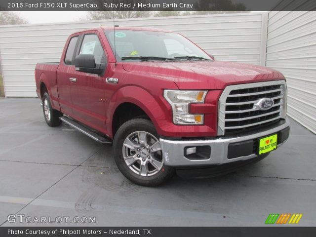 2016 Ford F150 XLT SuperCab in Ruby Red