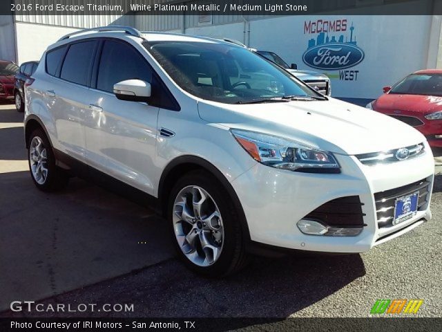 2016 Ford Escape Titanium in White Platinum Metallic