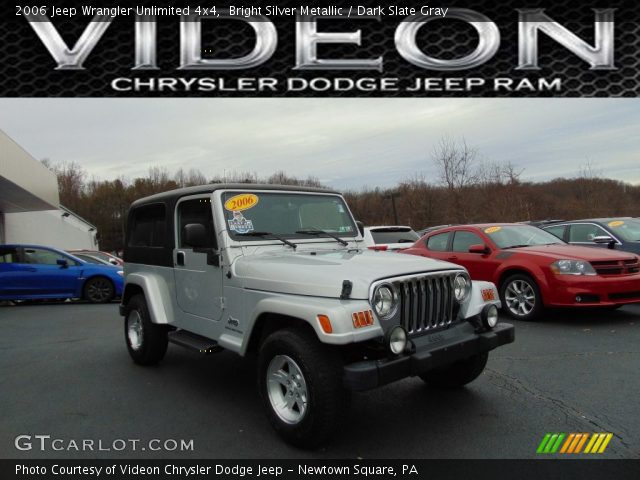 2006 Jeep Wrangler Unlimited 4x4 in Bright Silver Metallic