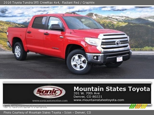 2016 Toyota Tundra SR5 CrewMax 4x4 in Radiant Red