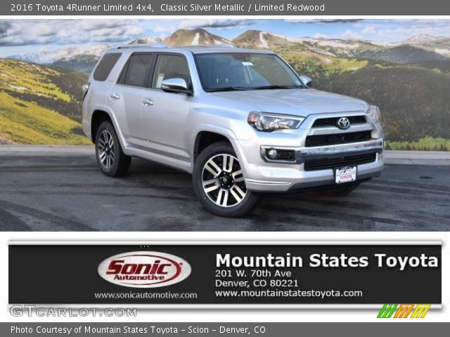 2016 Toyota 4Runner Limited 4x4 in Classic Silver Metallic