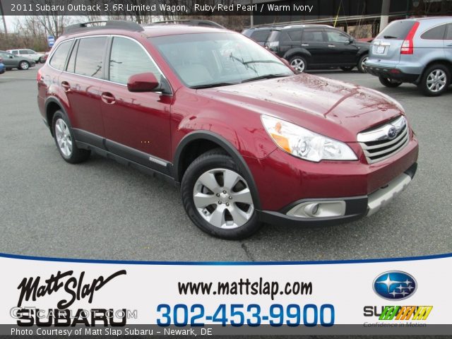 2011 Subaru Outback 3.6R Limited Wagon in Ruby Red Pearl