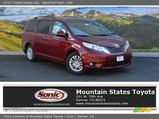2015 Toyota Sienna XLE in Salsa Red Pearl