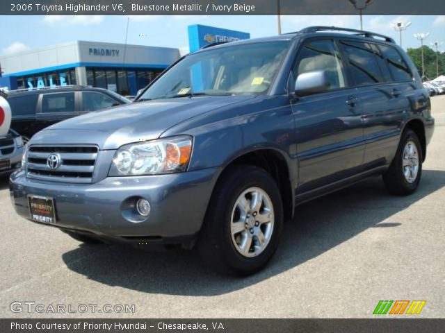 2006 Toyota Highlander V6 in Bluestone Metallic