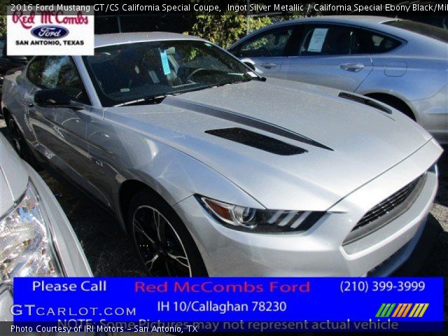 2016 Ford Mustang GT/CS California Special Coupe in Ingot Silver Metallic