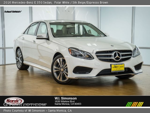 2016 Mercedes-Benz E 350 Sedan in Polar White
