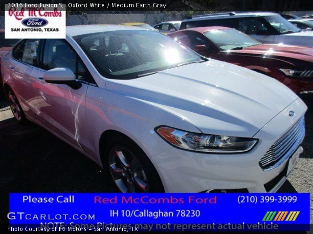 2016 Ford Fusion S in Oxford White