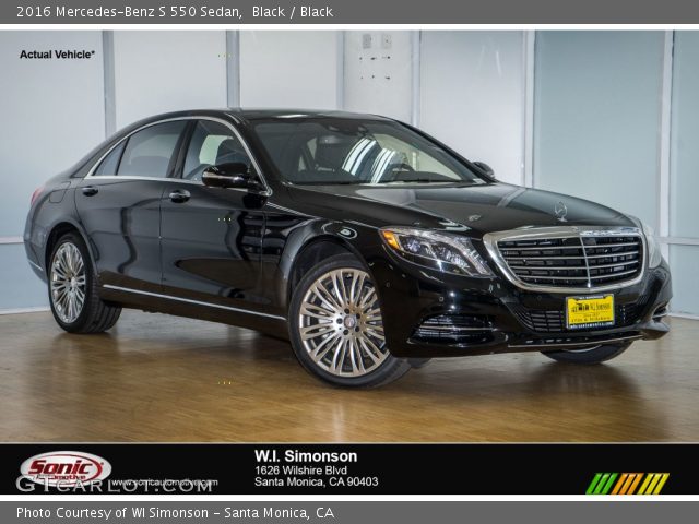 2016 Mercedes-Benz S 550 Sedan in Black