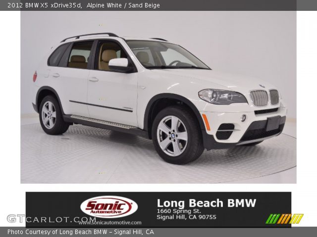 2012 BMW X5 xDrive35d in Alpine White