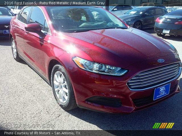 2016 Ford Fusion S in Ruby Red Metallic