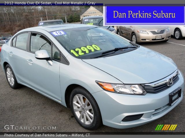 2012 Honda Civic EX Sedan in Cool Mist Metallic